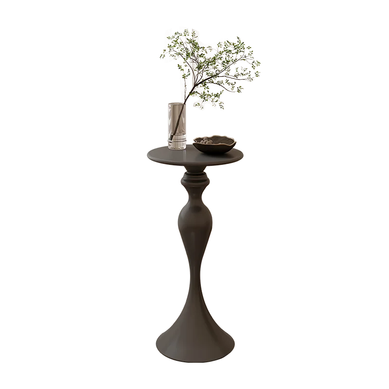 تصميم داخلي طاولات قهوة أنيقة مستديرة بيضاء للمدخل ديكور صغير طاولات القهوة أرضية زاوية جانبية أثاث ميسا دي سنترو