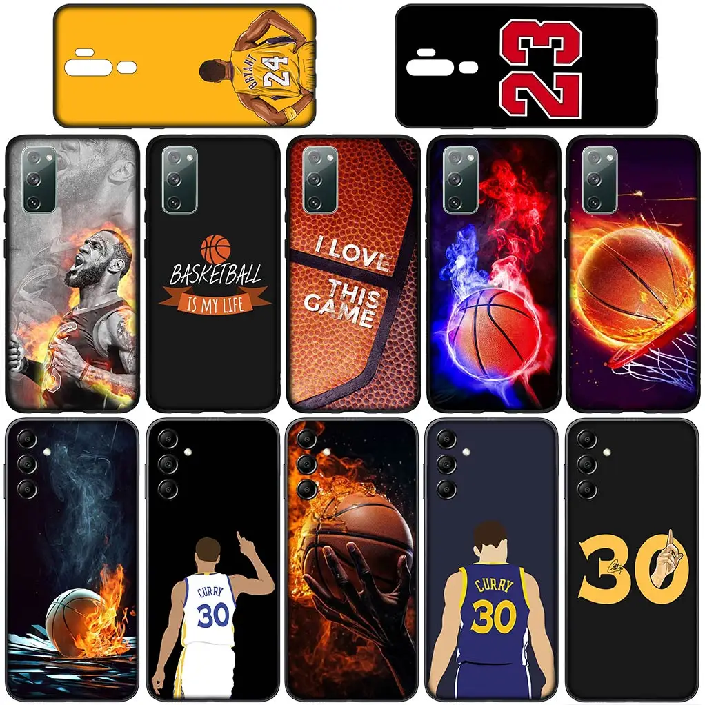 Basketball NO 24 30 23 Sports No24 No23 No30 Cover Phone Case for Xiaomi Redmi Note 13 13C A3 A3X Mi POCO F6 F5 X6 Pro + 5G 4G