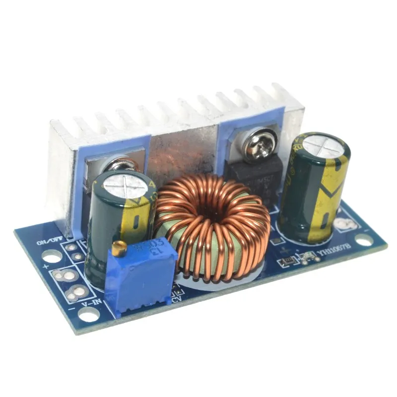 AEAK DC-DC Boost Converter Non-isolated Step-Up Power Supply Module With Heat Sink Adjustable 4.5V-32V to 5-42V 6A Free Shipping