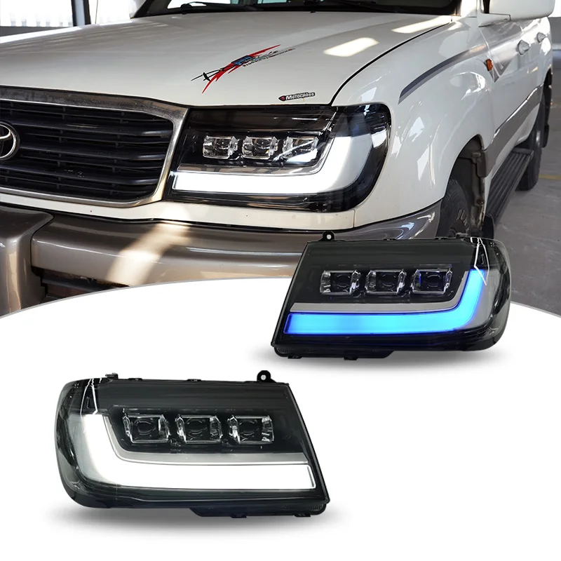 

Car Styling Headlamp For LC100 Headlights 1998-2007 To Lexus Style LED Accessories Kit