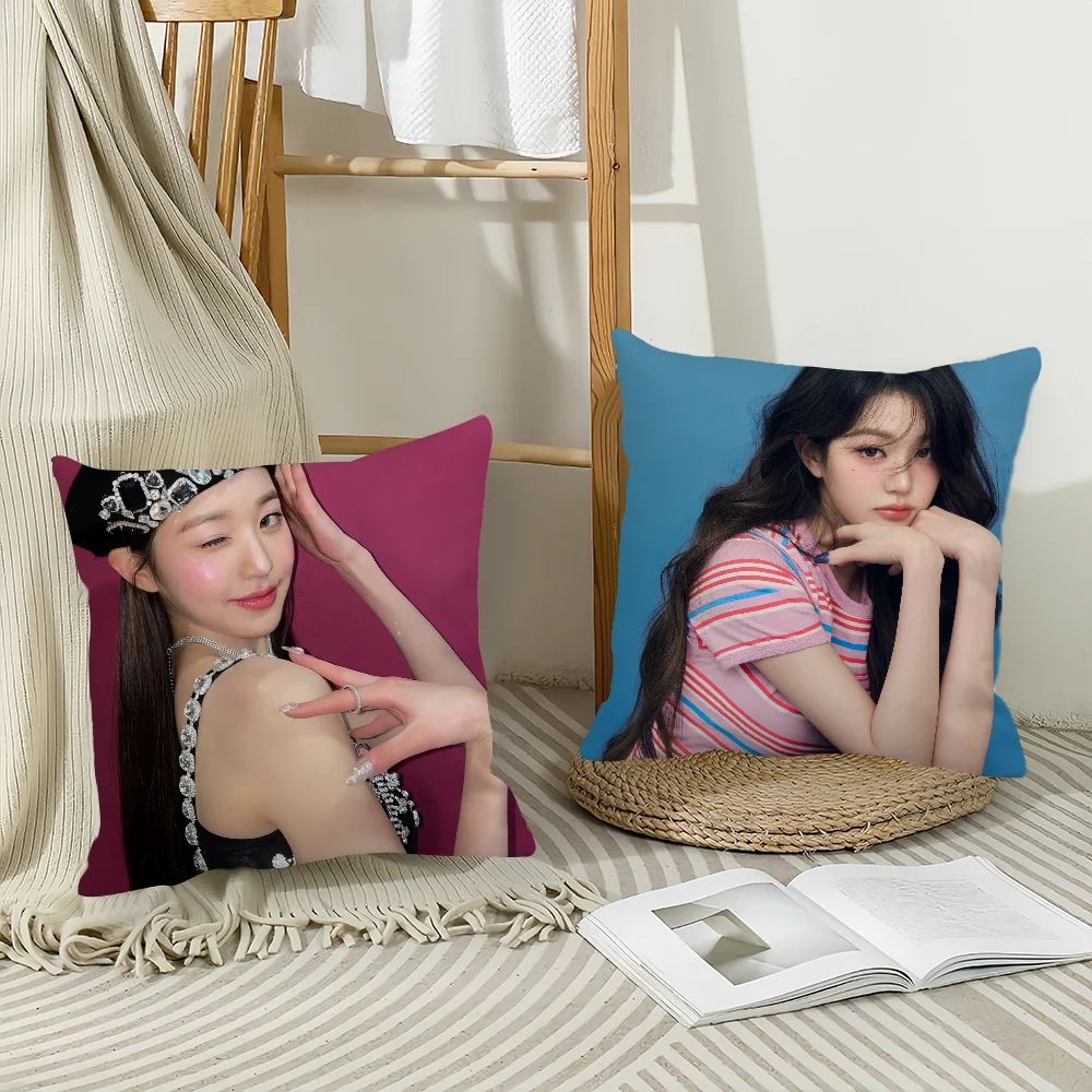 

Singer Jang Won-young Pillow Case Home Decoration Cushion Cover Suitable For Bedroom Car Office Sofa