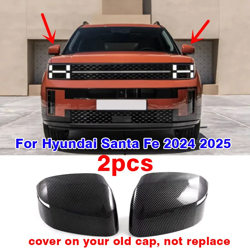 

Carbon Fiber Window Switch Panel Cover Trim 4pc For Hyundai Santa Fe 2024 2025