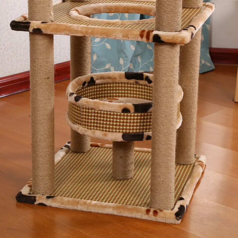 

New cat litter frame integrated scratch climbing tree large cat jumping platform toy sisal cat tree