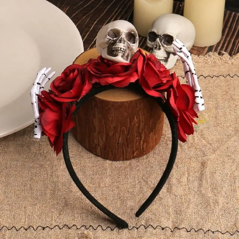 Leichte Halloween-Totenkopf-Stirnbänder für Erwachsene und Kinder, Kostüm-Party-Zubehör Y166