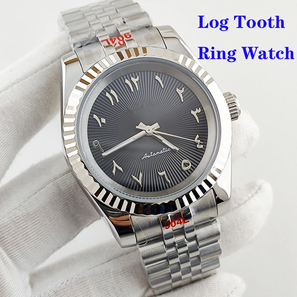 

36mm 39mm Arabic numeral watch dial NH35 men's automatic watch black green white blue sapphire glass slide buckle