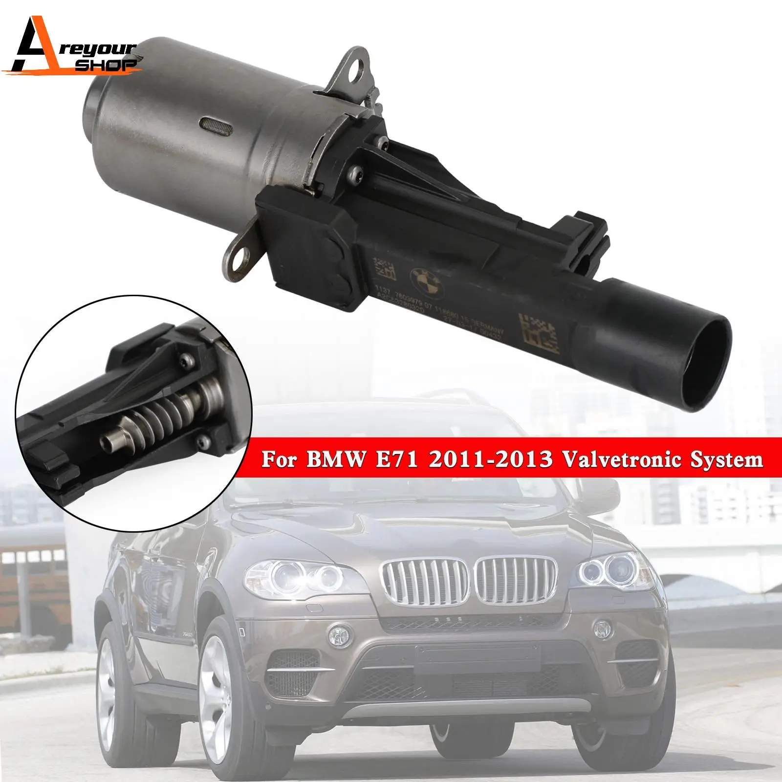 Areyourshop Eccentric Shaft Actuator 11377603979 for BMW E71 2011-2013 Valvetronic System Car Accessories Parts