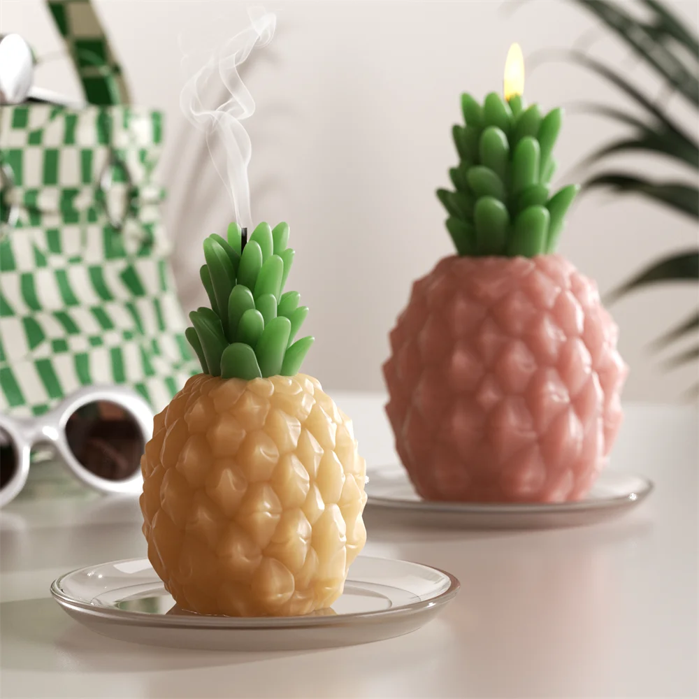 

Pineapple Candle Silicone Mold Scented Aromatic Candles Molds DIY Candle Making Supplies