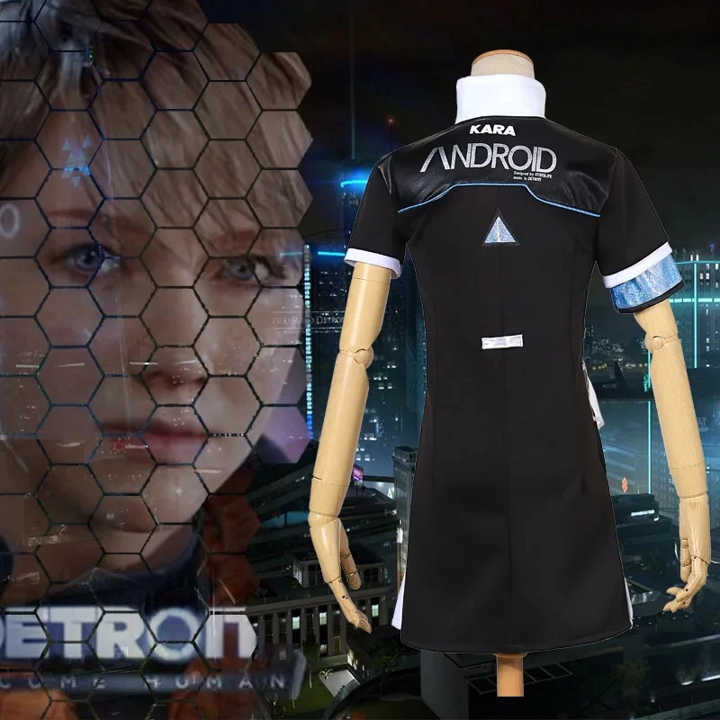 New Game Detroit: Become Human Connor KARA Cosplay Costume Code AX400 Agent Outfit Girls Unifrom Cosplay Costume for Halloween