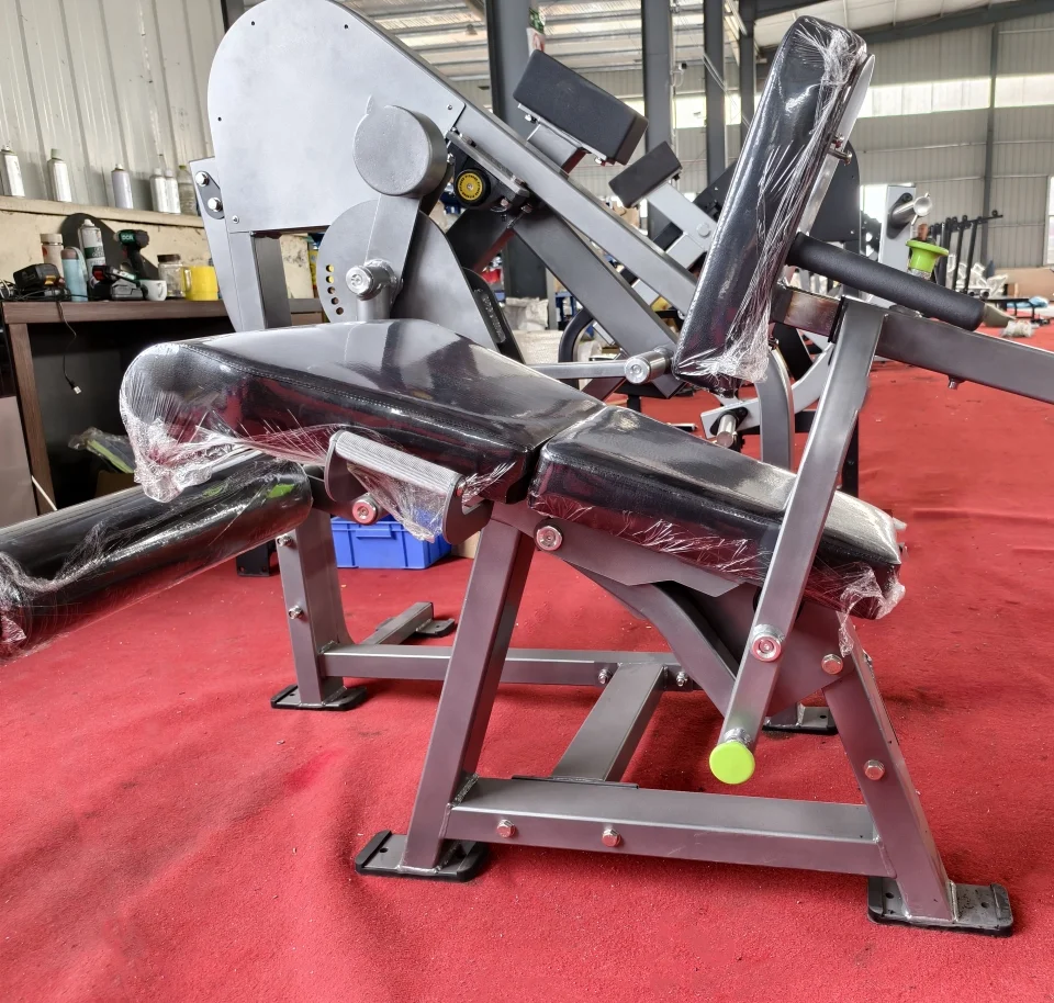 Coofull Gym Fitness Strength Equipment Plate Loaded Dual-function 2 in 1 Seated Leg Extension and Leg Curl Exercise Machine