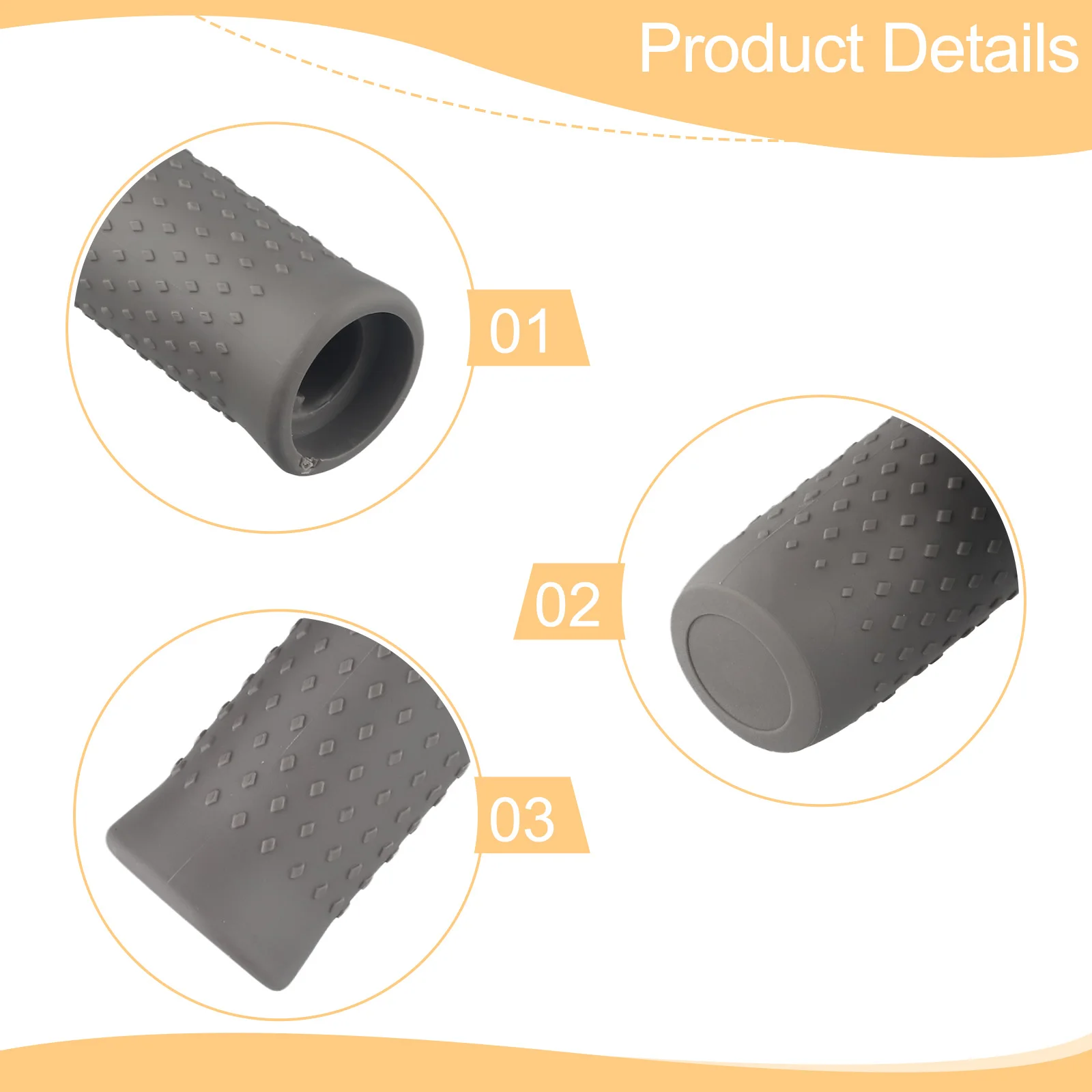 

Cycling Electric Scooter Handlebar Grip For No. 9 Handlebar Covers High Quality Non-slip Particles Set Silica Gel