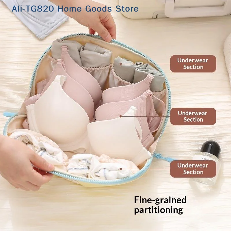 [TG820]Travel Portable Underwear & Sock Storage Bag | Three-in-One Set, Special Artifact For Intimate Apparel Organization 1PC