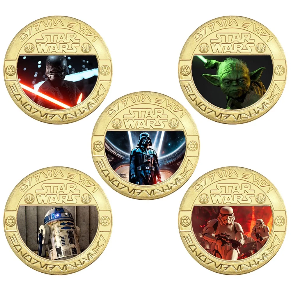 

Цветная звезда, памятная золотая монета, художественный вызов, сувенир, набор золотых монет, ремесленные украшения для друзей, подарки для детей