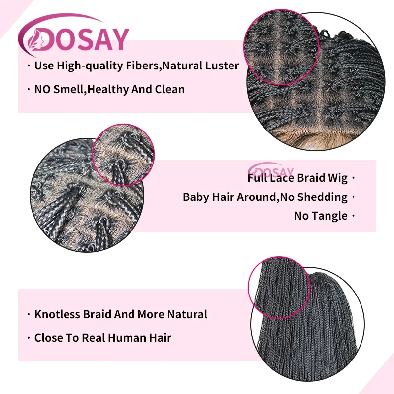 12 "شعر مستعار قصير مجدول صغير للنساء السود 6*6 باروكات أمامية من الدانتيل مع شعر الطفل شعر مستعار اصطناعي شعر مستعار أسود أفريقي للبيع #5