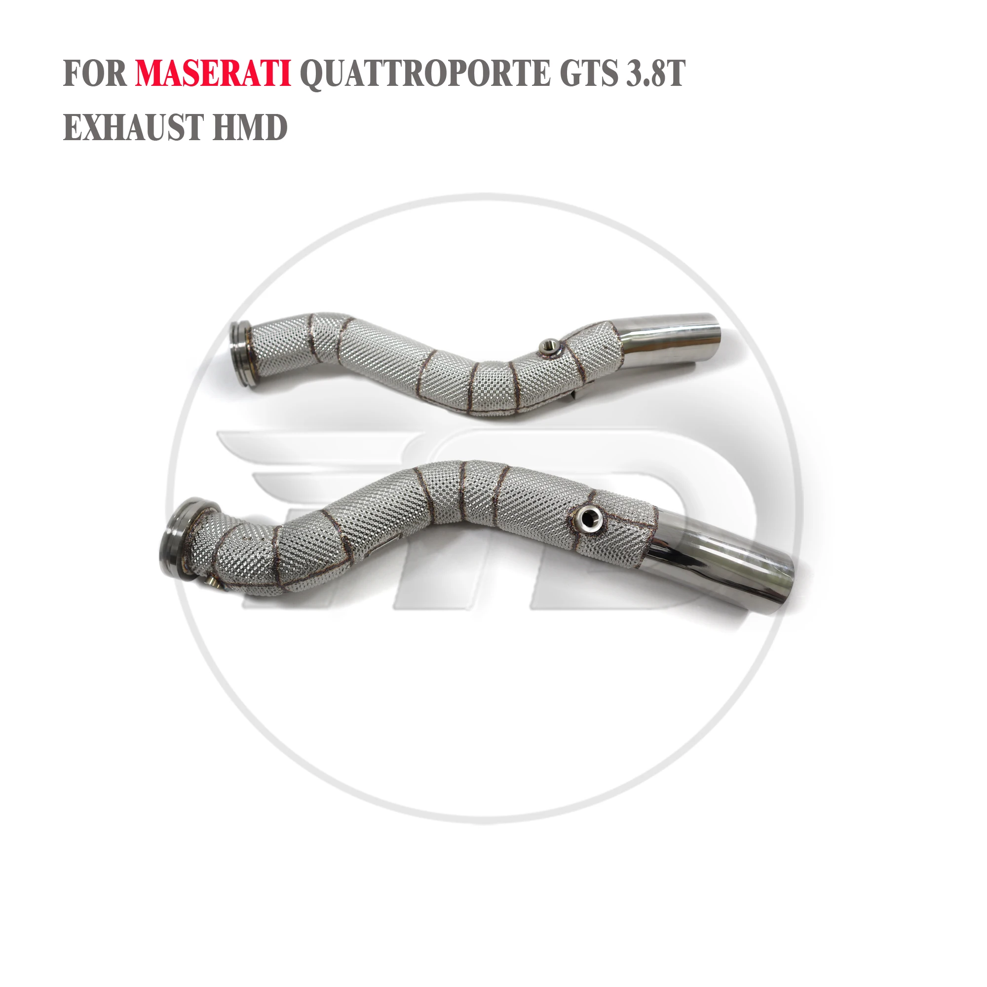 HMD Exhaust System High Flow Performance Downpipe for Maserati Quattroporte GTS 3.8T With Heat Shiled