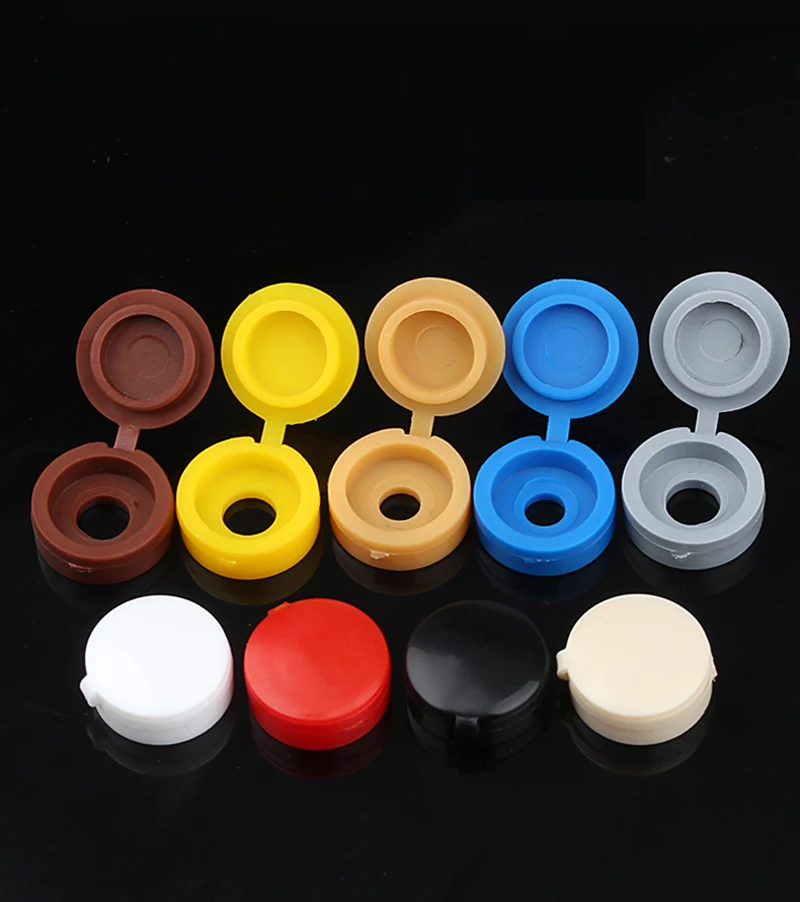 M4M5 Screw Cover Cap Plastic One-piece Screw Cap Cover Nail Nuts Bolts Decorative Cover Screw Folding Cap Screw Protective Cover