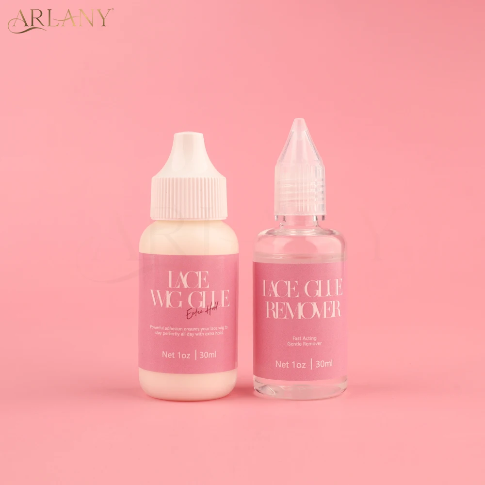 

ARLANY Lace Glue with Glue Remover Kit for Wigs and Systems Invisible Hair Extensions Fast Acting 30ml Hair Extension Remover