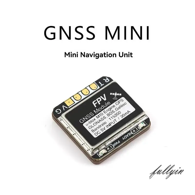 

GPS-модуль FULL-GNSS MINI M10 UBX NMEA, двойной протокол, скорость 10 Гц, встроенная антенна для FPV RC самолета, дальнего действия