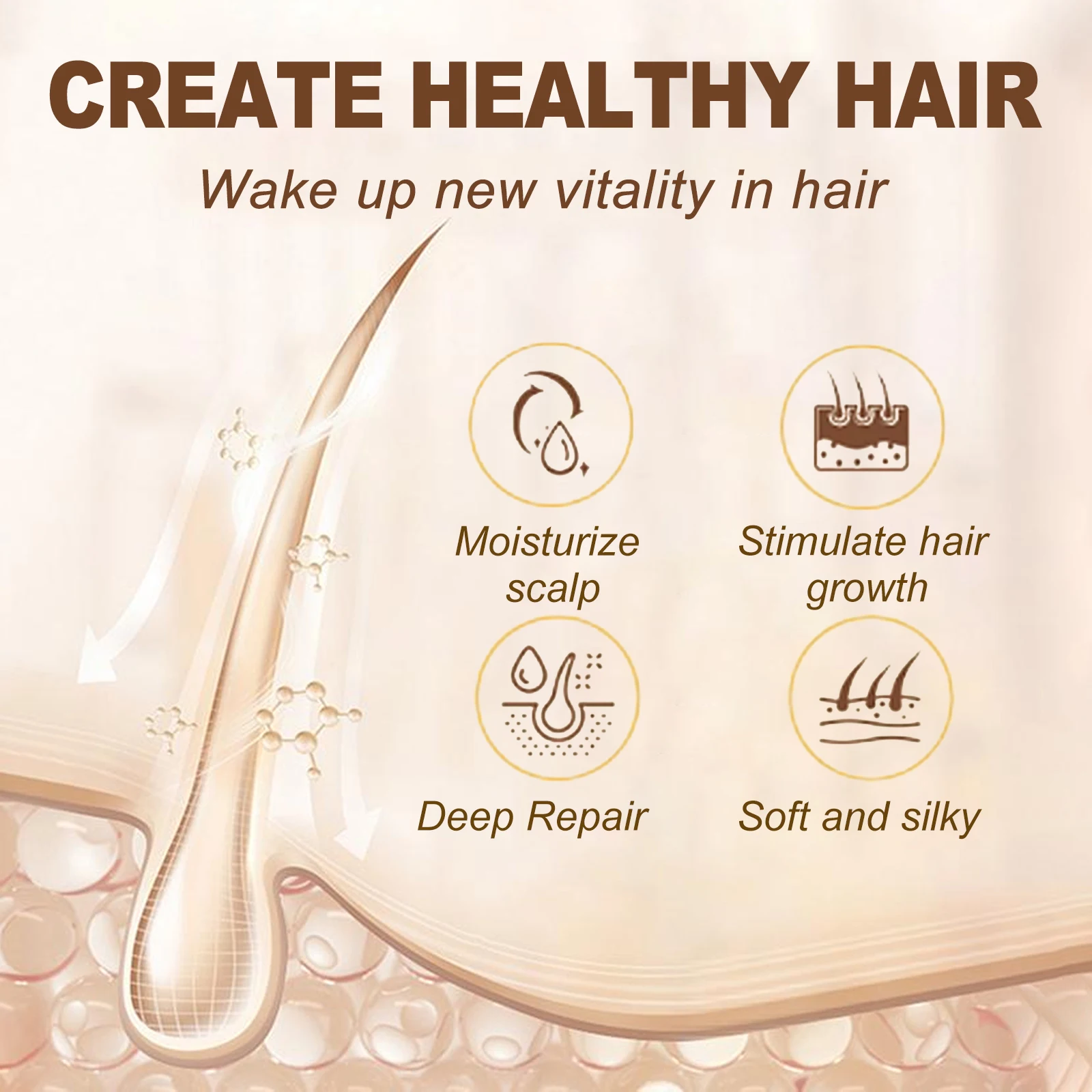 Batana Hair Cream Butter Bio-Haarwachstums-Conditioner verbessert die Dicke und beseitigt Spliss. Glatte, beschädigte, reparierende Haarmaske