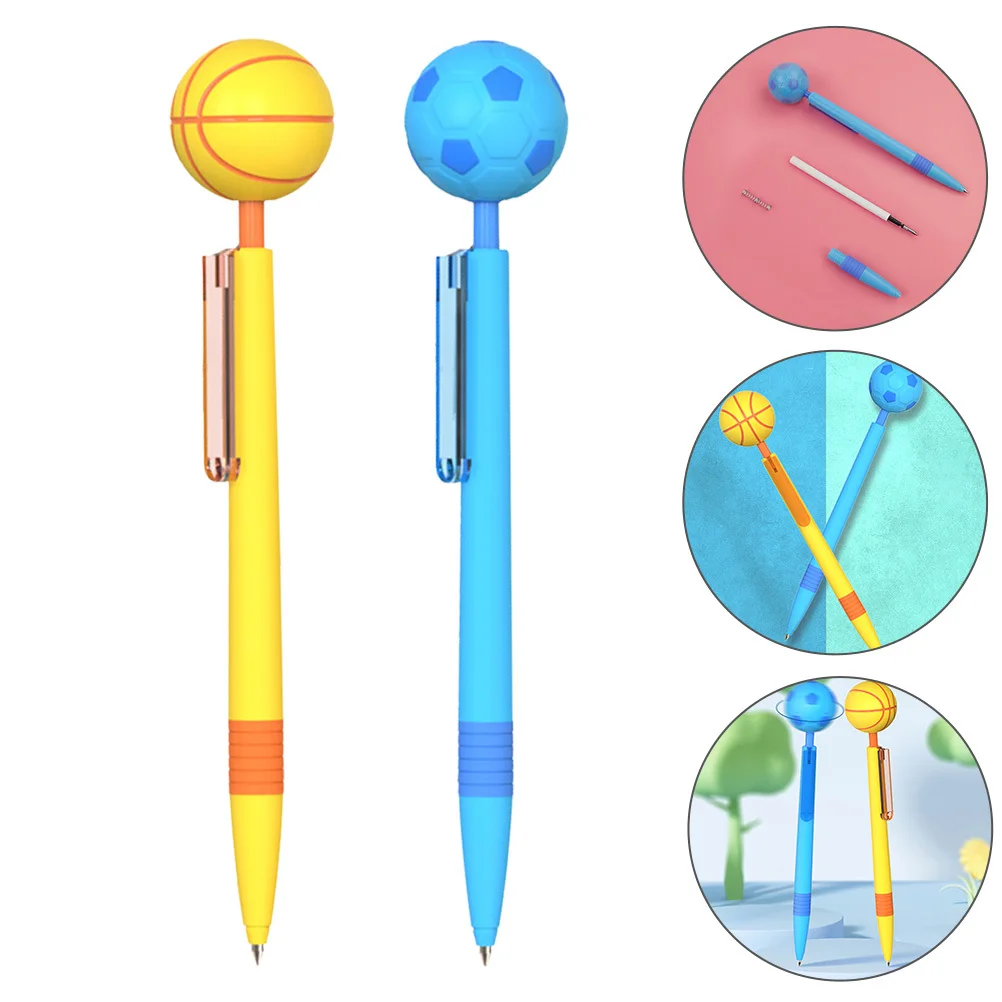 

2 шт. футбольные шариковые ручки футбольный дизайн плавное письмо офисные школьные канцелярские принадлежности сувениры для вечеринок для подростков футбольные ручки