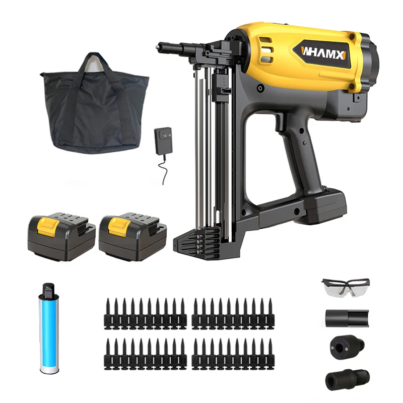 WHAMX Pneumatic Nail Gun For Wood Ramset Cordless Concrete Gas Nail Gun