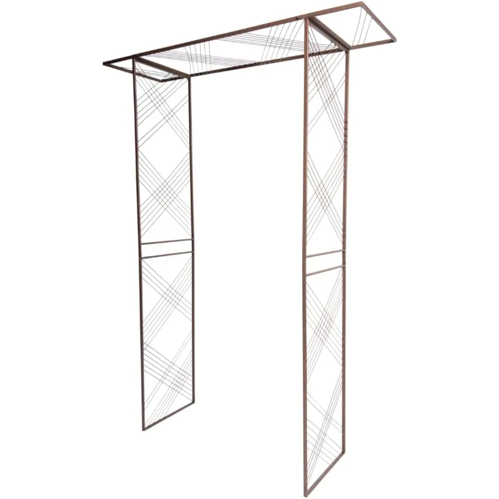

Gardener's Supply Company Modena Arch | Flat Top Garden Arch Made of Durable Powder-Coated Steel Perfect for Garden Entrance or