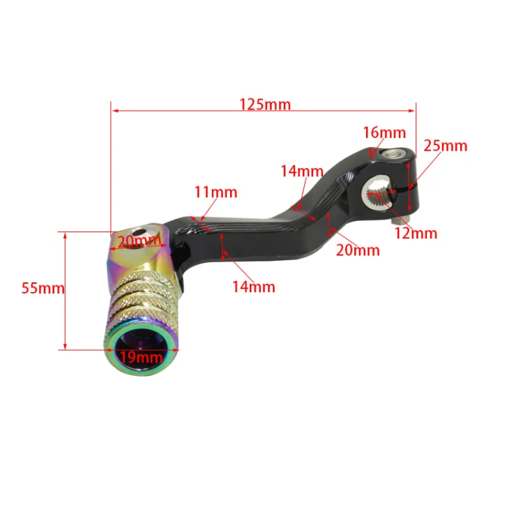 Motorcycle Parts Gear Shift Lever Gear Shaft Aluminum Alloy Engine Dio Kick Start Lever for  M8 KEWS Zongshen NC450cc