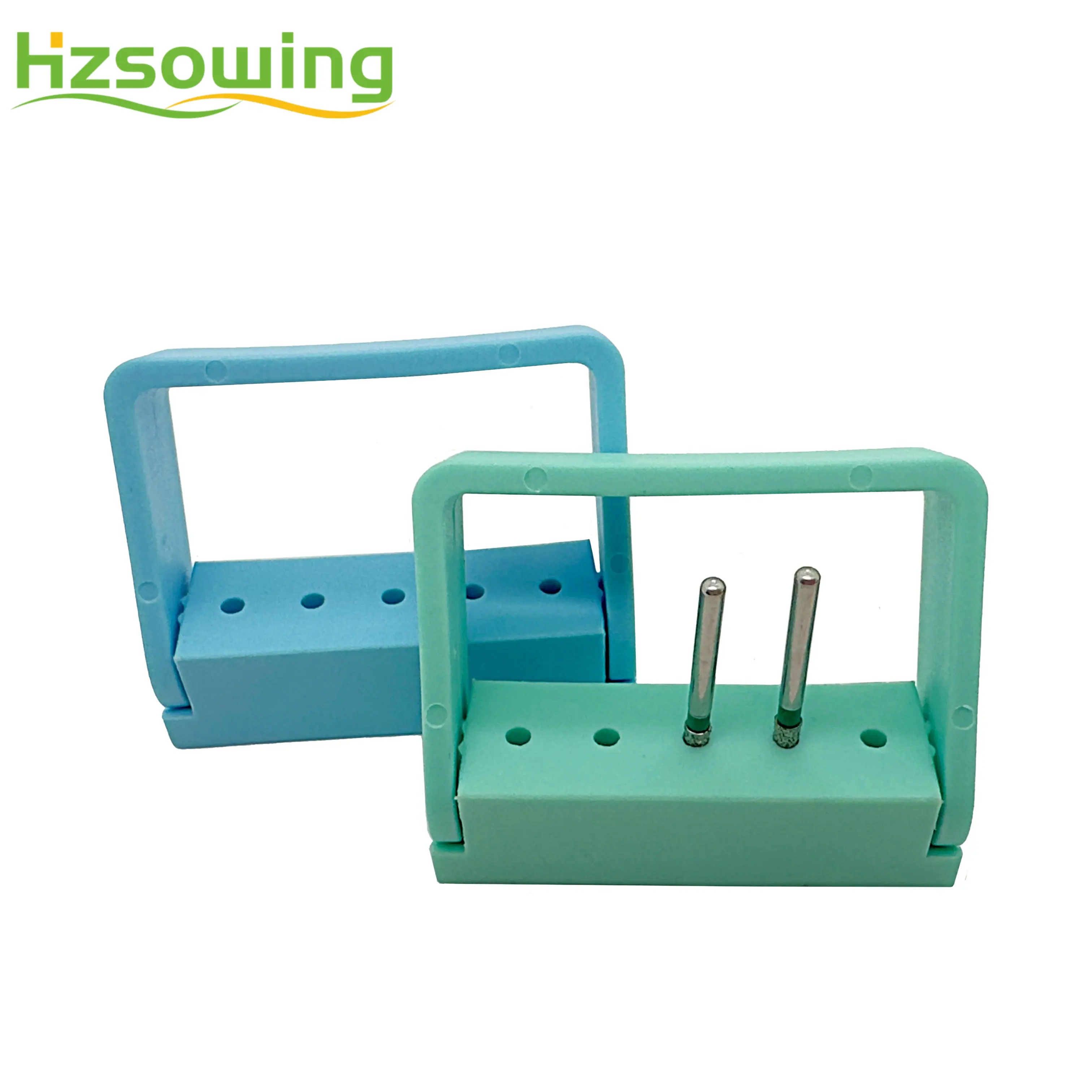 5 Holes Endo Bur Holder Sterilization 135° Plastic  Disinfection Stand Only For Dental High-speed Bur Dentist Tool