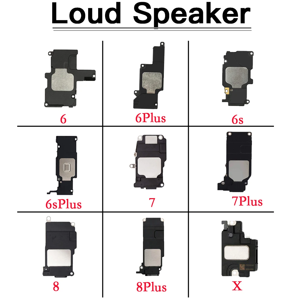 Bottom Loud Speaker For iPhone 6 6s 6P 7 7P 8 Plus X XR XS Max Loudspeaker Ringer Ringtone Buzzer Sound Repair Replacement