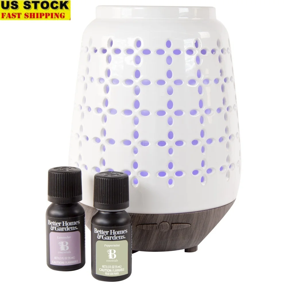 

Набор ультразвуковых аромадиффузоров Cool Mist, 250 мл, 3 предмета, автоматическое отключение, светодиодные цвета, эфирные масла, легко чистится, расслабляющий аромат