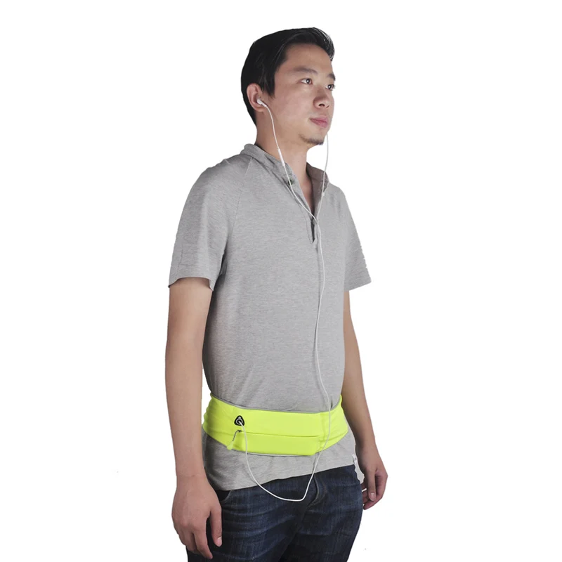 Marathon-Laufgürtel für Mobiltelefone Unisex Sporttaschen Fitness-Gürtel Hüfttasche Radfahren Joggen Reflektierender Streifen Gürteltasche – Detail 14