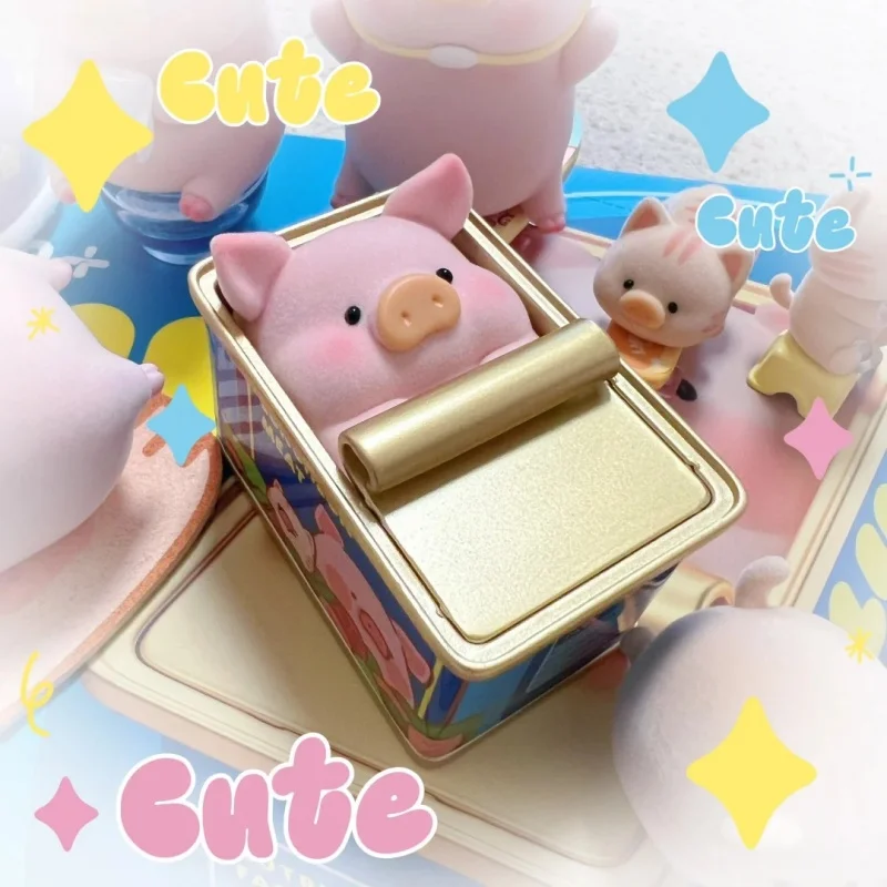 Cute Lulu Pig Associated Daily Blind Box Kawaii Piggy Anime Figure Doll Surprise Bag Room Ornament Collection Model Toys Kids Gi