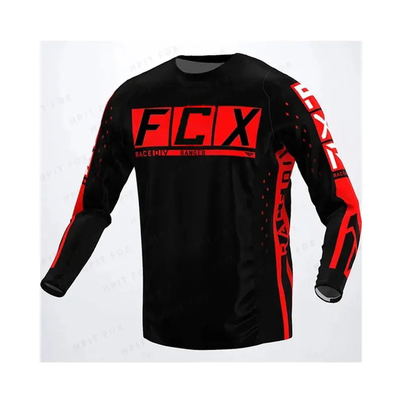 2024 Racing Downhill Jersey Mountain Bike Motorcycle Cycling Crossmax Shirt Ciclismo Clothes for Men MTB Jersey MX Ranger Fox DH