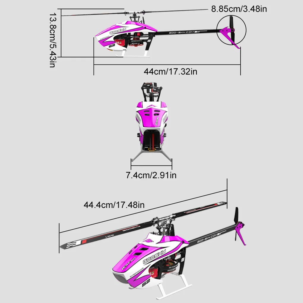 

Goosky S2 Max RC Helicopter Airplane 3D Remote Control Stunt Helicopter Dual Brushless Direct Drive BAF080001 Airplane Toy