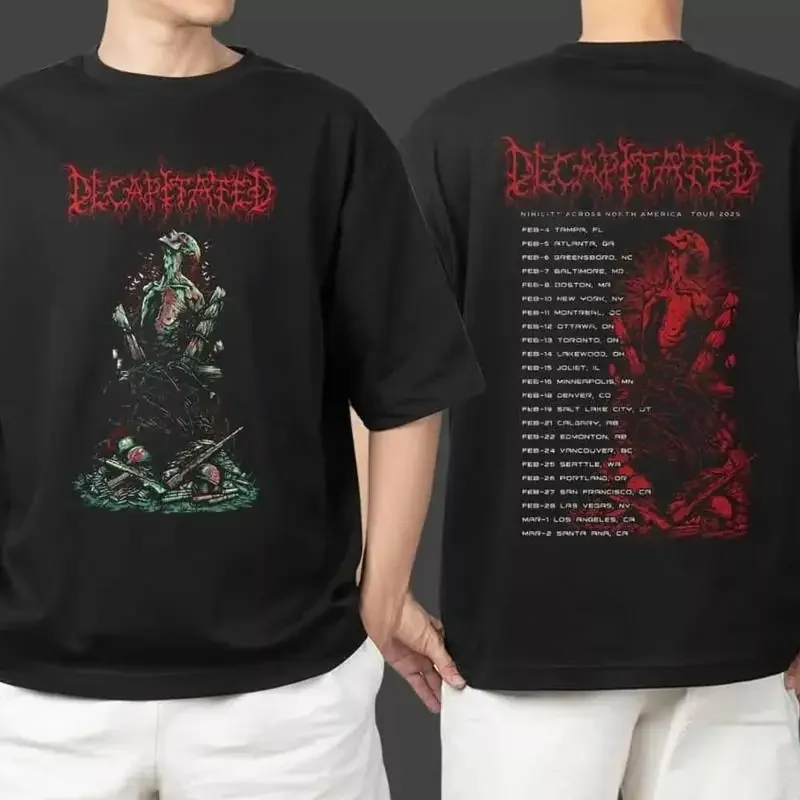 Decapitated Nihility Across North America Tour 2025 T Shirt Hot