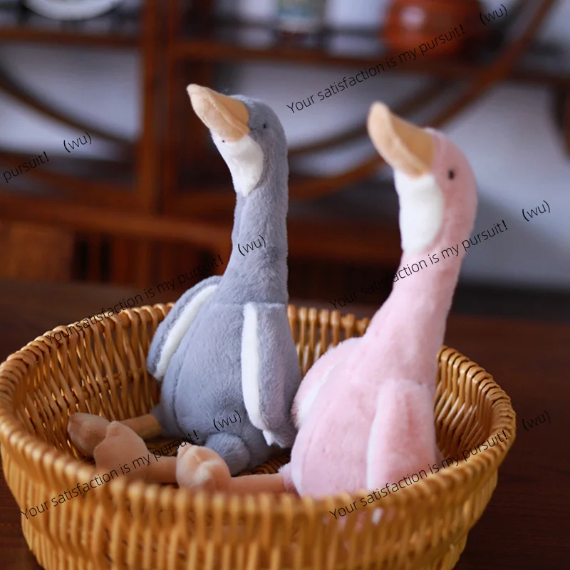 Long Neck Goose Stuffed Plush Doll Cute Soft Stuffed Dolls Plushie Animals Toys for Kids Baby Children Birthday Gifts