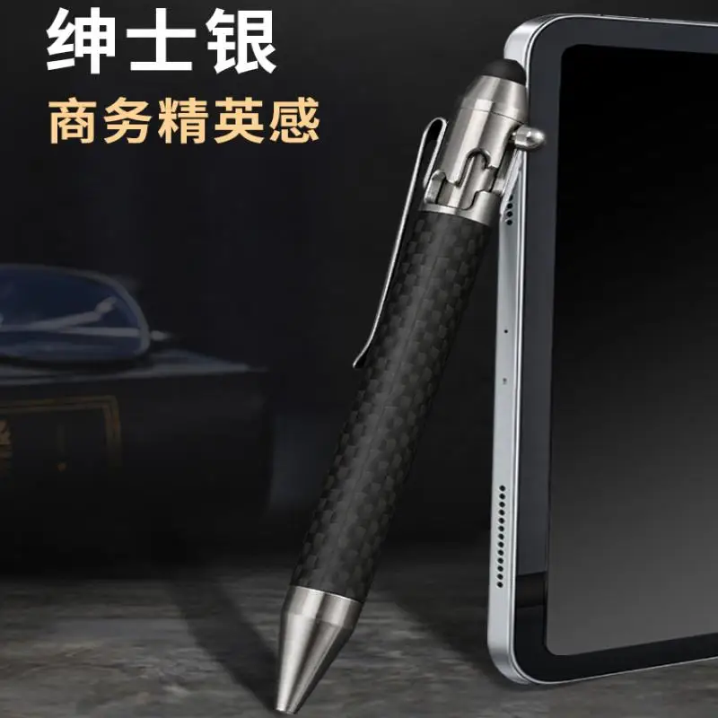 1 Piece Edc Pen Business Quick Drying Signature Pen Sus Tactical Pen Outdoor Portable Carbon Fiber Pen