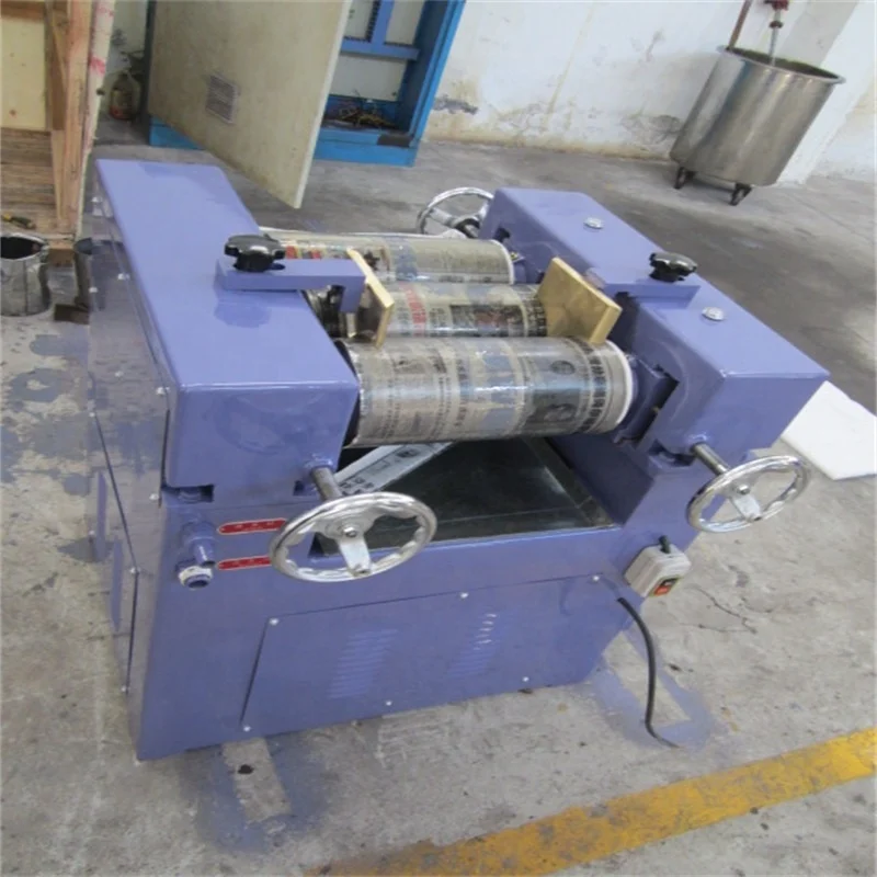Wet Grinding Machine Lab Three Roll Mill Small Batch