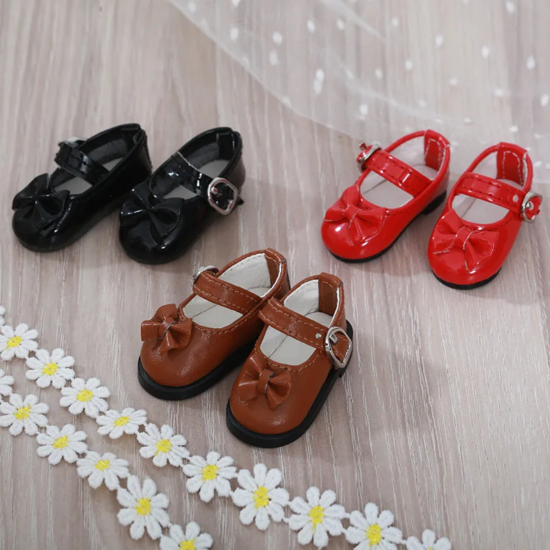 

BJD Doll shoes suitable for 1/6 size fashionable casual doll shoes black and red lady 1/6 shoes doll accessories（Four-color）