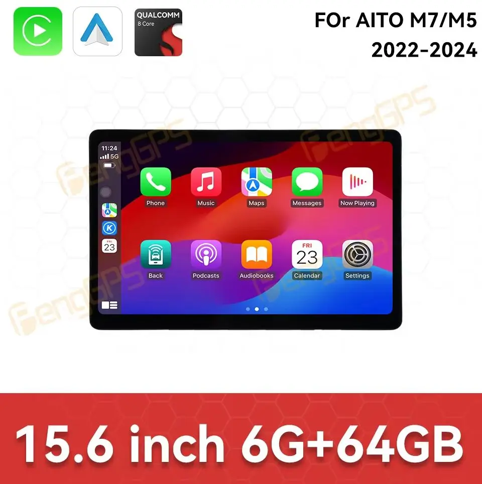 

Android 13 15.6" Screen For AITO M7/M5 2022-2024 Car Multimedia Player GPS Navigation Car Stereo Radio Tape Recorder Head Unit