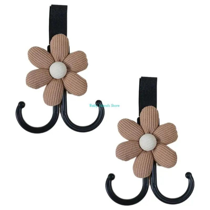 

K92D 1 Pair Strollers Hook Lovely Shopping Cart Buckles for Store Baby Drooling Towel
