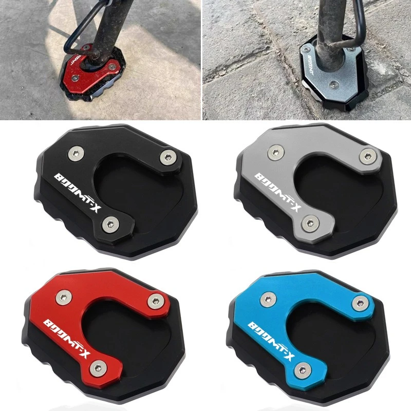 

FOR CFMOTO 800MT-X 800MTX 2024 2025 Motorcycle CNC Kickstand Foot Side Stand Extension Pad Support Plate Pedal Footrest 800 MT-X