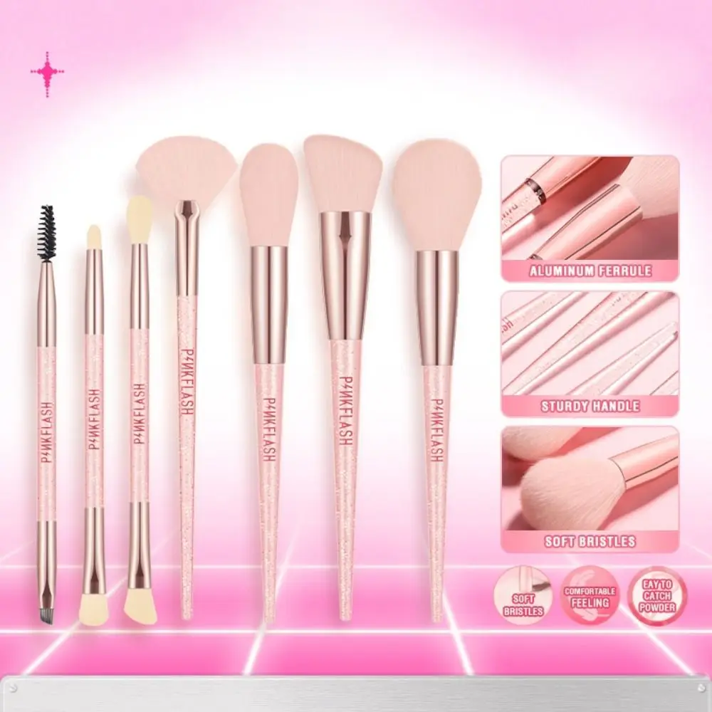 Funkelnde Make-up Pinsel neue Premium multifunktion ale Foundation erröten beush weich rosa Misch pinsel Gesicht Make-up