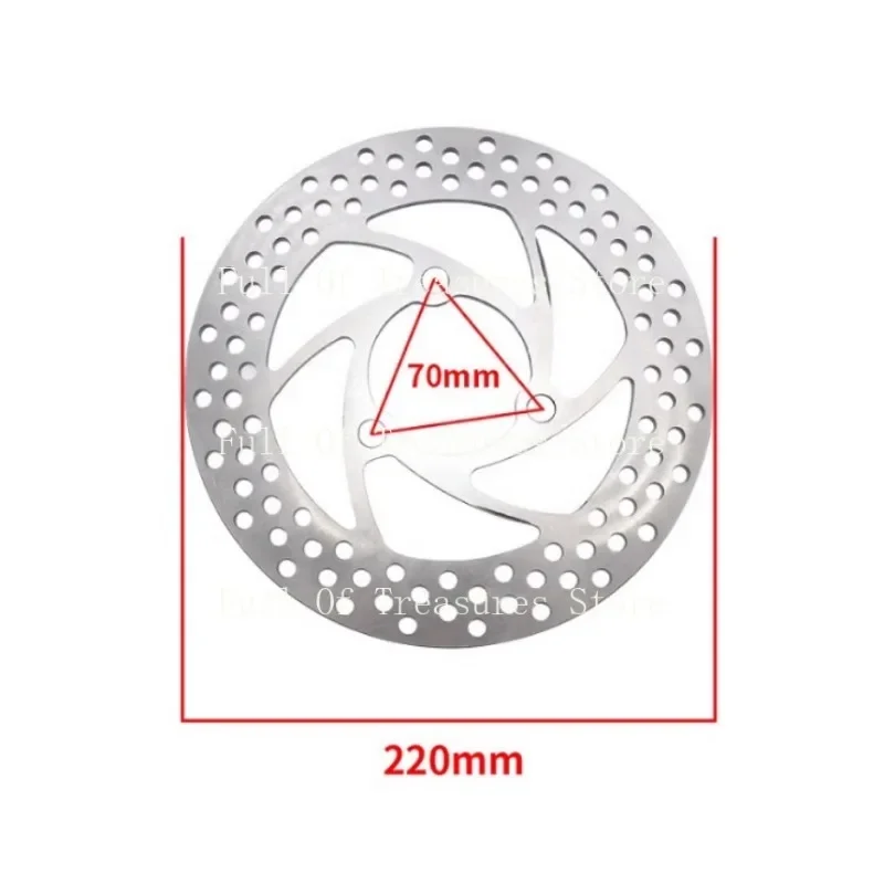 For 220mm Brake Disc Motorcycle 3 Hole Stainless steel Front Rear Disc Rotor Disks Scooter Sport bike Dirt bike ATV Pitbike