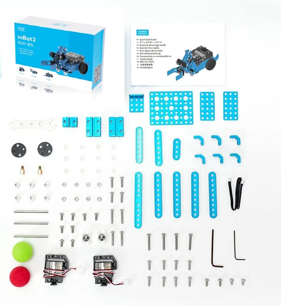 Дополнительный пакет Smart World для Makeblock mBot2, металлические аксессуары 3-в-1, набор «сделай сам» для роботизированной конструкции