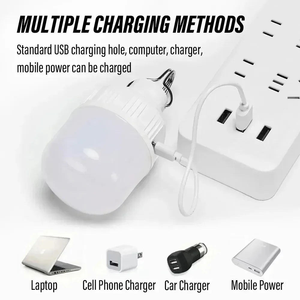 USB قابلة للشحن LED فانوس التخييم سطوع عالية المحمولة في الهواء الطلق خيمة الطوارئ مصباح لصيد الأسماك المشي لمسافات طويلة الاستخدام الليلي