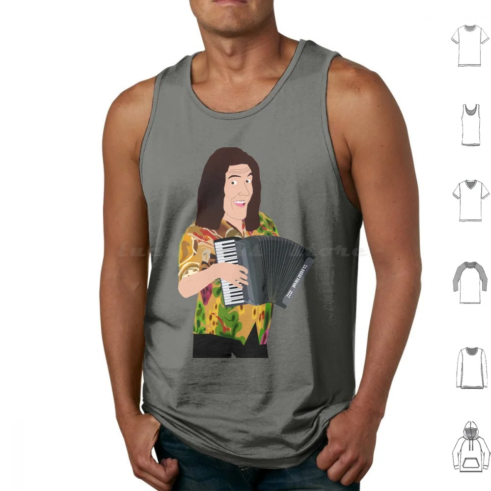 Weird Al Yankovic Tank Tops Print Cotton Weird Al Yankovic Weird Al Accordion Parody Music Polka