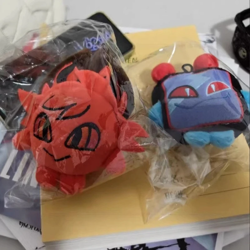 10cm VOX Radio Demon Alastor Cartoon Anime Plushies Cosplay Keychain Cute Plush Doll Pendant Merchandise Backpack Accessory Gift view 6