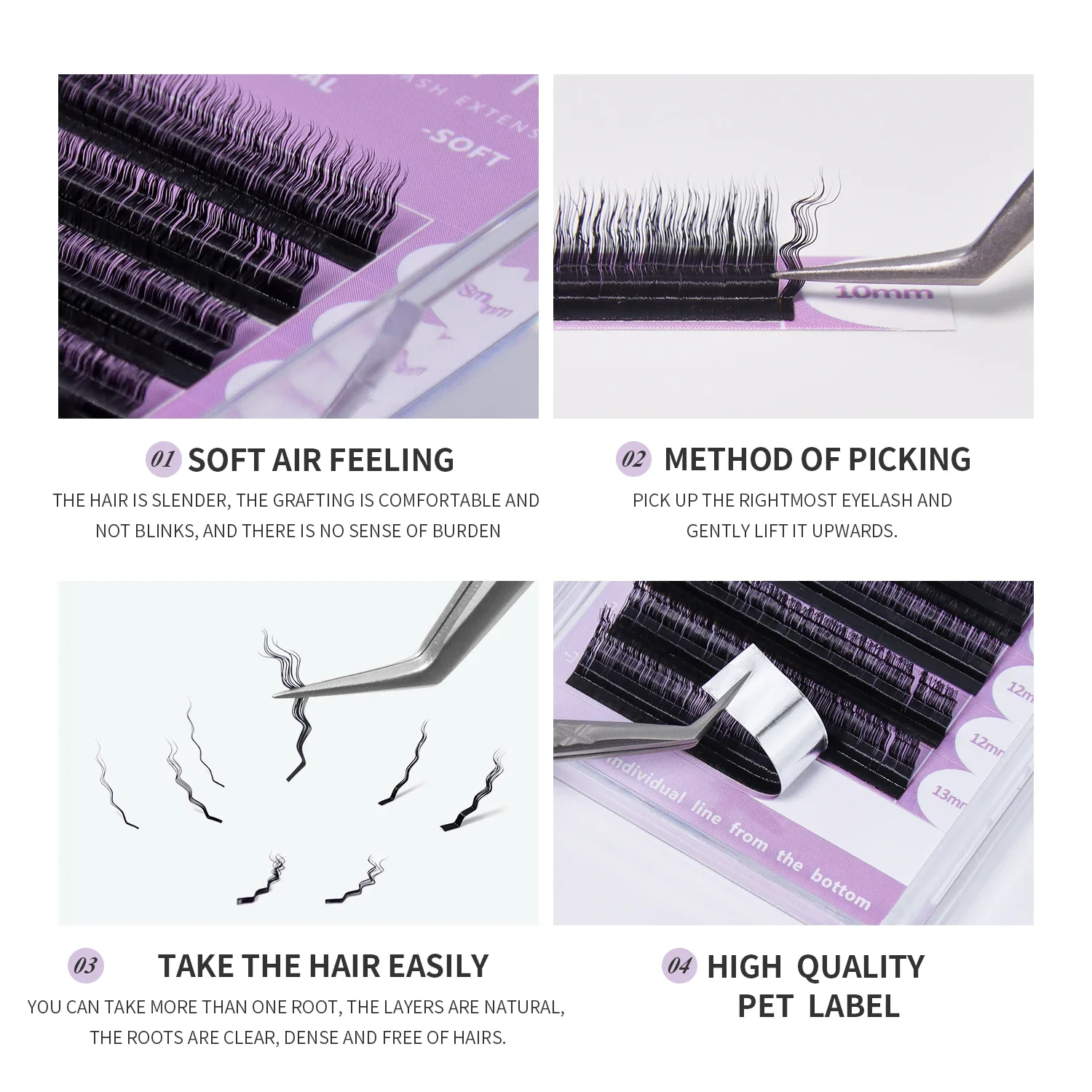 ANNAFRIS 2024 New Style Wool Roll False Eyelash 5D Wool Curly Eyelash Extension Natural Long Fluffy Soft Full Handmade Eye Lash