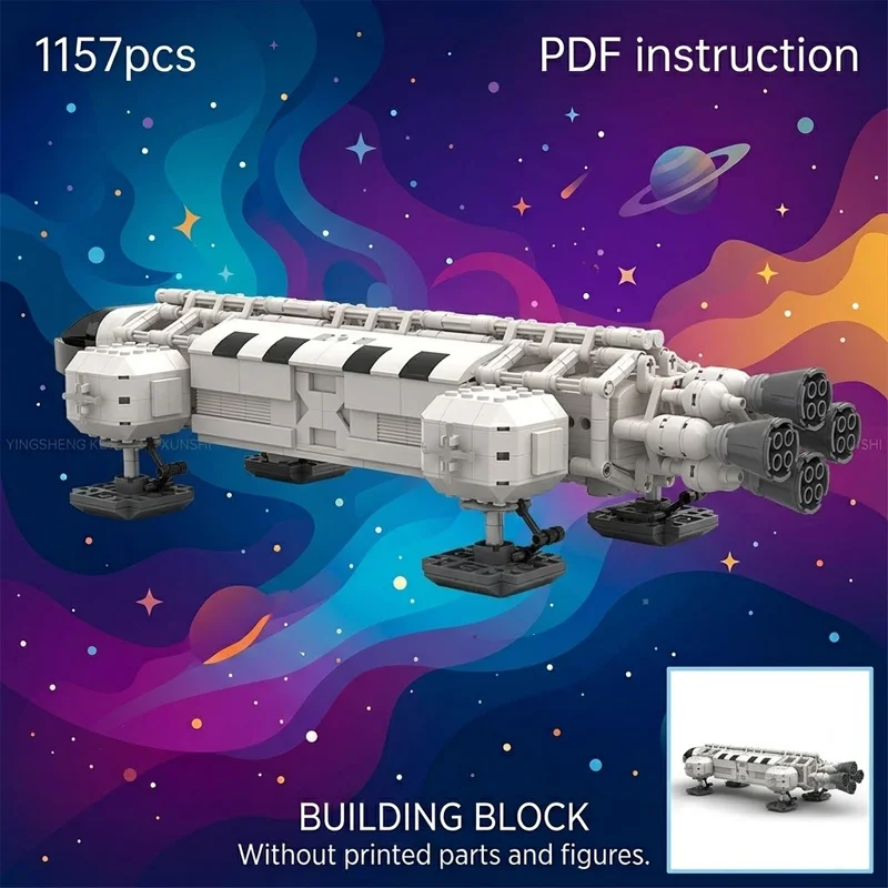 

Конструктор MOC Space 1999 Eagle Transporter: Классический научно-фантастический космический корабль, модель для сборки, коллекционная игрушка для взрослых