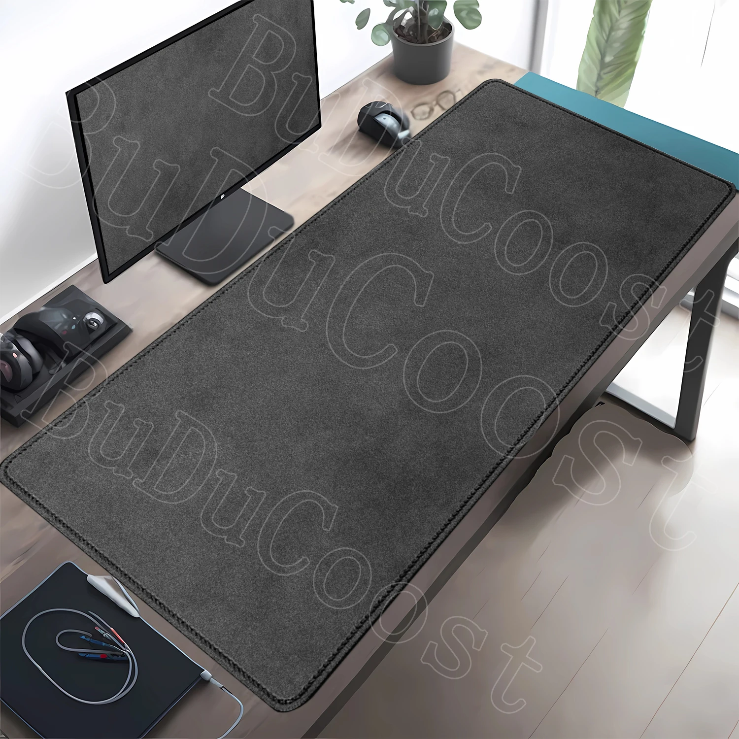 Botanical Green Floral Plant wireless mouse Pad Large Desk Easy To CleanGamers and Office Work Gamers and Office Work No Sliding